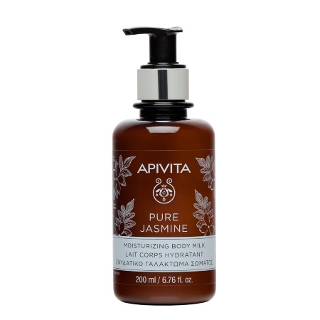 Apivita Pure Jasmine Moisturizing Body Milk Πλούσιο Ενυδατικό Γαλάκτωμα Σώματος με Γιασεμί 200ml
