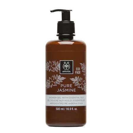 Apivita Pure Jasmine Shower Gel Αφρόλουτρο με Αιθέρια Έλαια 500ml