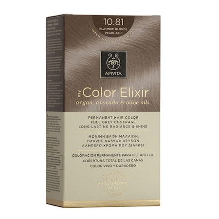 Apivita My Color Elixir Μόνιμη Βαφή Μαλλιών No 10.81 Κατάξανθο Περλέ Σαντρέ