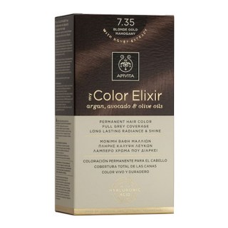 Apivita My Color Elixir Μόνιμη Βαφή Μαλλιών No 7.35 Ξανθό Μελί Μαονί