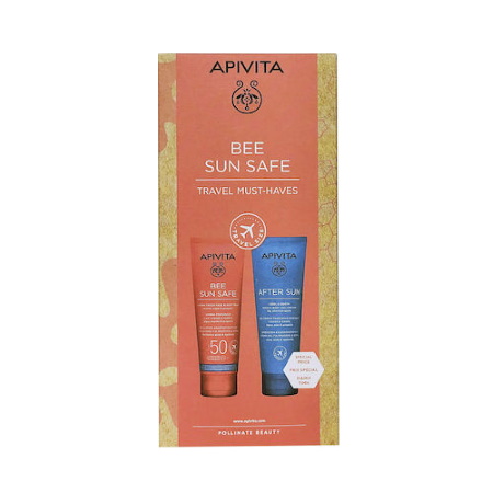 Apivita Bee Sun Safe Αντηλιακό Γαλακτωμα SPF50 Για Προσωπο & Σωμα 100ml + After Sun Προσωπο & Σωμα 100ml