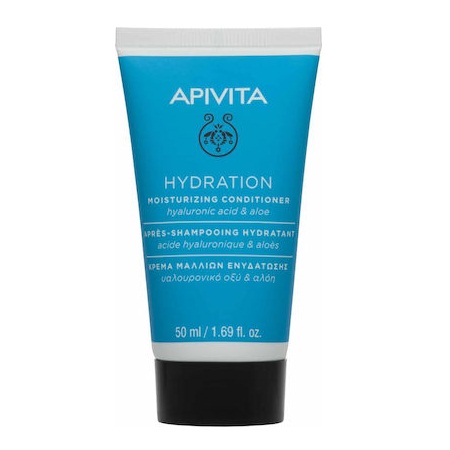 Apivita Hydration Moisturizing Conditioner Μαλακτική Κρέμα Ενυδάτωσης Με Υαλουρονικό Οξύ Και Αλόη 50ml