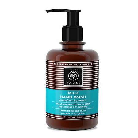Apivita Mild Hand Wash Καθαριστικό για τα Χέρια με Γκρέιπφρουτ & Πρόπολη 300ml