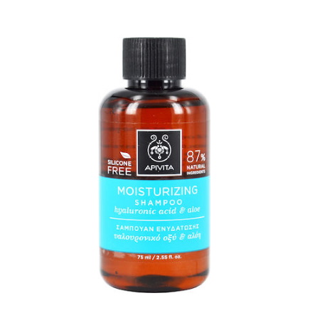 Apivita Moisturizing Σαμπουάν για Ενυδάτωση για Όλους τους Τύπους Μαλλιών 75ml