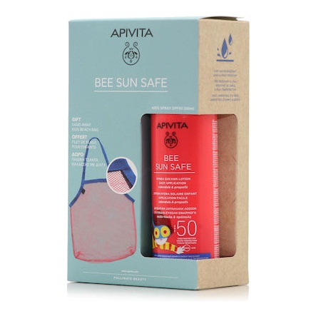 Apivita Πακέτο Bee Sun Safe Ενυδατική Αντηλιακή Λοσιόν για Παιδιά SPF50 200ml + ΔΩΡΟ Παιδική Τσάντα Θαλάσσης με Δίχτυ