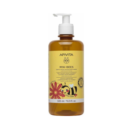 Apivita Kids Σαμπουάν Αφρόλουτρο Για Παιδιά Calendula & Honey 500ml