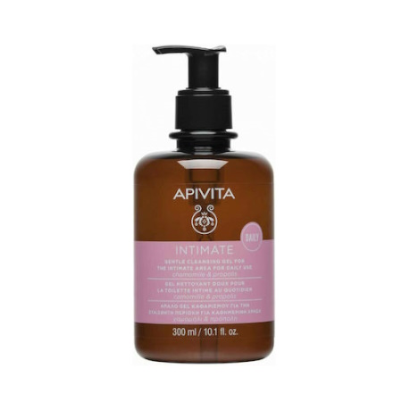 Apivita Intimate Gentle Daily Cleansing pH 5 Gel Καθαρισμού με Χαμομήλι & Πρόπολη 300ml