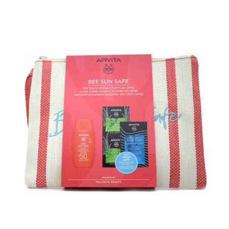 Apivita Bee Sun Safe Dry Touch Invisible Σετ με Αντηλιακή Κρέμα Προσώπου