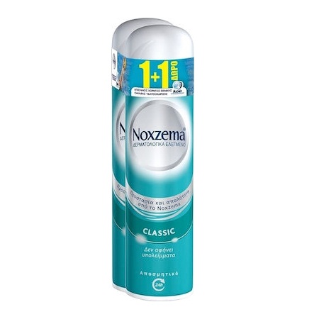 Noxzema Classic Spray Αποσμητικό για Προστασία από την Κακοσμία με Αίσθηση Φρεσκάδας 150ml 1+1 ΔΩΡΟ
