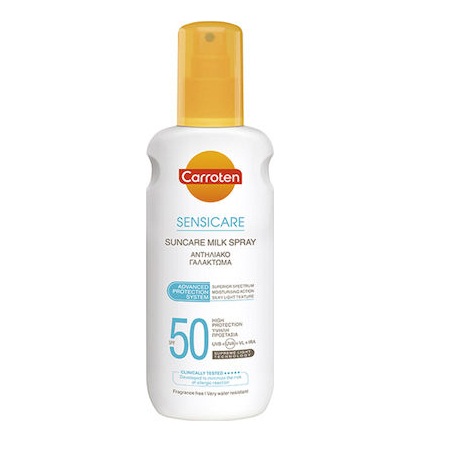 Carroten Sensicare Milk Spray Αντηλιακό Γαλάκτωμα Σώματος  SPF50 200ml