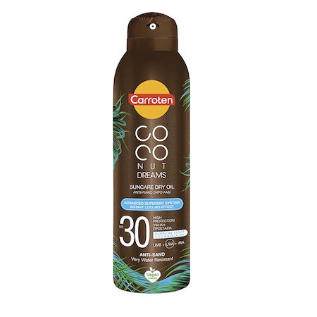 Carroten Coconut Dreams Suncare Dry Oil With Instant Cooling Effect Αντηλιακό Λάδι Μαυρίσματος SPF30 150ml