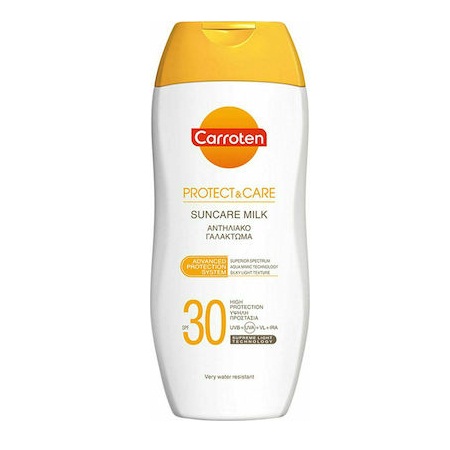 Carroten Protect & Care Suncare Milk Αντηλιακό Γαλάκτωμα Σώματος Ελαφριάς Υφής SPF30 200ml