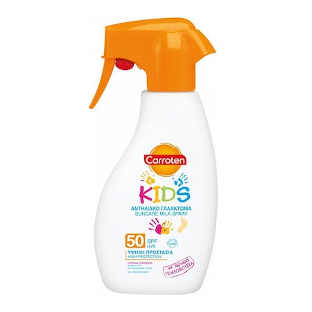 Carroten Kids Suncare Face & Body Milk Spray Παιδικό Αντηλιακό Γαλάκτωμα Προσώπου & Σώματος SPF50 300ml