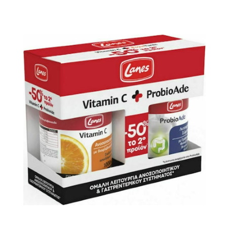 Lanes Promo Vitamin C 1000mg 30 ταμπλέτες & ProbioAde Προβιοτικά 20 κάψουλες