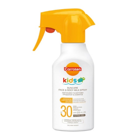 Carroten Kids Suncare Face & Body Milk Spray Παιδικό Αντηλιακό Γαλάκτωμα Προσώπου & Σώματος SPF30 270ml