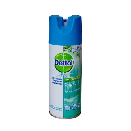 Dettol Spray Spring Waterfall Απολυμαντικό & Αντιβακτηριδιακό Σπρέι 400ml