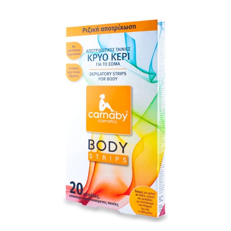 Carnaby Body Strips Αποτριχωτικές Ταινίες Σώματος με Κρύο Κερί 20 τεμάχια