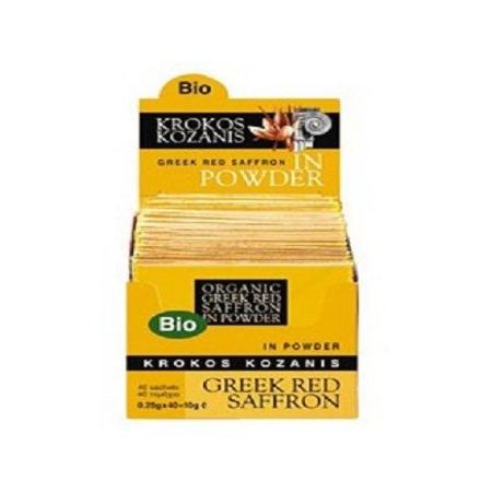 Κρόκος Κοζάνης Bio σε σκόνη (B2) 40 x 0.25gr