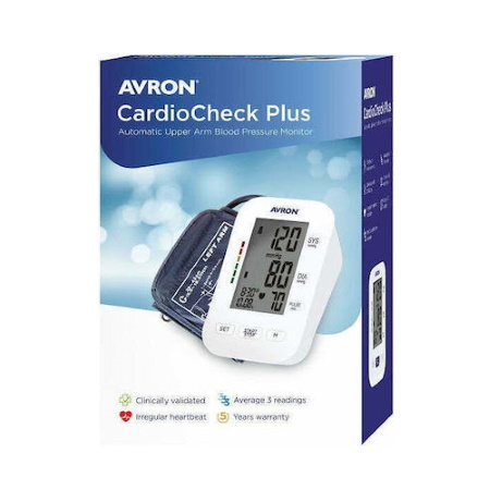 Avron Cardiocheck Plus Ψηφιακό Πιεσόμετρο Μπράτσου