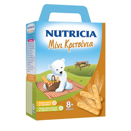 Nutricia Βρεφικά Μίνι Κριτσίνια από 8+ μηνών 180gr