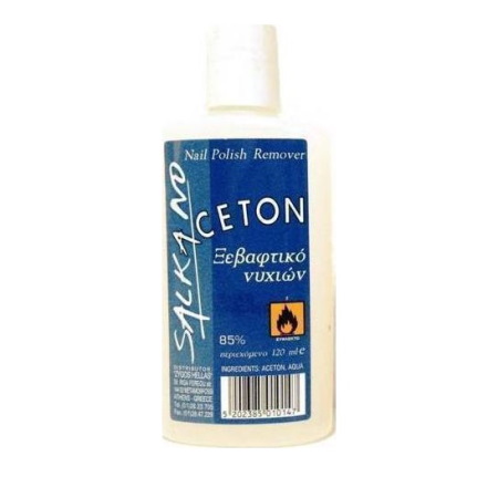 Aceton Salkano για τα Βαμμένα Νύχια Χωρίς Λάδι 120ml