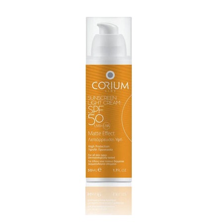 Corium Line Sunscreen Light Cream SPF50 Matte Effect 50ml
