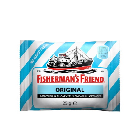 Fishermans Friend Καραμέλες Ευκάλυπτος Sugar free (ΓΑΛΑΖΙΟ) 25gr 12 τεμάχια