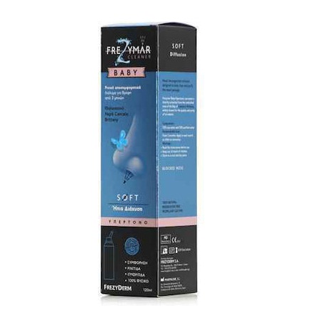 Frezyderm Frezymar Cleaner Baby Hypertonic Soft Spray Υπέρτονο Ρινικό Αποσυμφορητικό για Βρέφη από 3 Μηνών 120ml