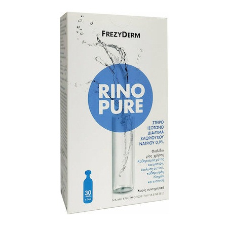 Frezyderm Rinopure Διάλυμα Φυσιολογικού Ορού για τη Μύτη 30 αμπούλες των 5ml