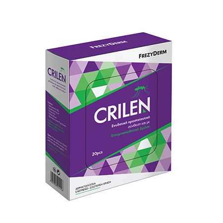 Frezyderm Crilen Wipes Μαντηλάκια με Εντομοαπωθητική Δράση 20 τεμάχια