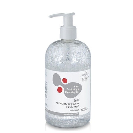Zarbis Camoil Johnz Hand Sanitizing Cleansing Ήπιο Αντισηπτικό Gel Χεριών Χωρίς Άρωμα με Αντλία 500ml