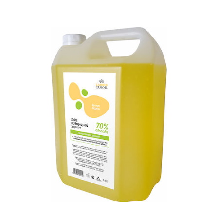 Zarbis Camoil Johnz Αλκοολούχο Gel Χεριών Gel Χεριών 4lt Άρωμα Λεμόνι