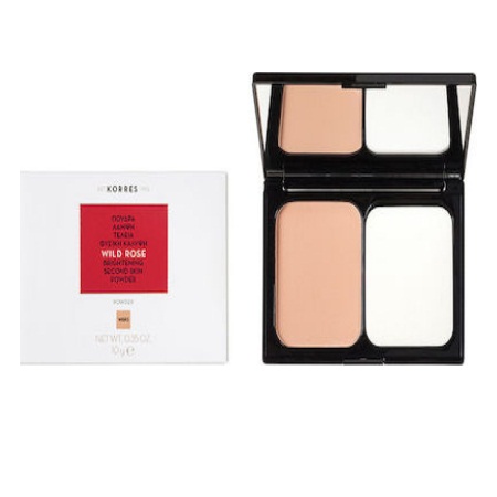 Korres Wild Rose Brightening Powder Πούδρα Άγριο Τριαντάφυλλο Λεπτής Υφής Για Σταθεροποίηση Του Μακιγιάζ Απόχρωση WRP3 10gr