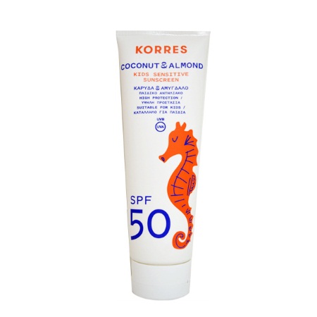 Korres Kids Sensitive Sunscreen Coconut & Almond SPF50 Παιδικό Αντιηλιακό με Καρύδα & Αμύγδαλο 250ml
