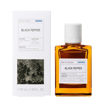 Korres Eau De Toilette Black Pepper Ανδρικό Άρωμα Μαύρο Πιπέρι 50ml