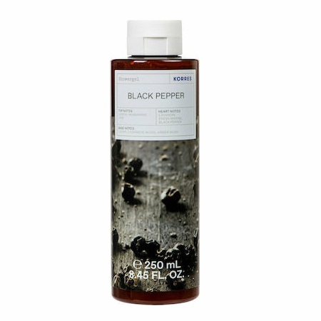 Korres Showergel Black Pepper Ανδρικό Αφρόλουτρο με Άρωμα Μάυρο Πιπέρι 250ml