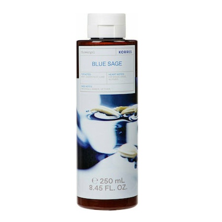 Korres Blue Sage Showergel Ανδρικό Αφρόλουτρο Με Ενυδατικούς Παράγοντες 250ml