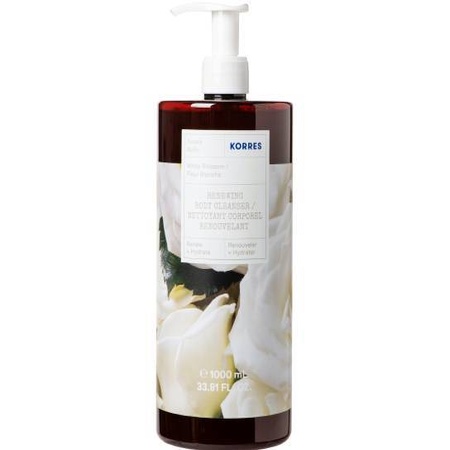 Korres White Blossom Body Cleanser Αφρόλουτρο με Νότες από Λευκά Άνθη 1 Λίτρο