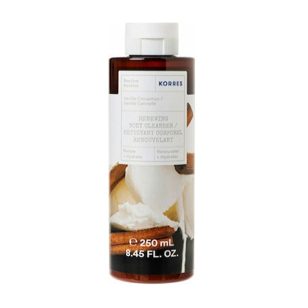Korres Renewing Body Cleanser Violet Αφρόλουτρο με Άρωμα Βανίλια και Κανέλα 250ml