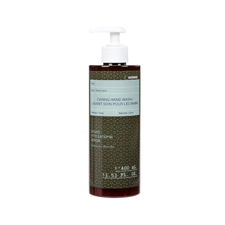Korres Caring Hand Wash Απαλό Υγρό Σαπούνι Χεριών με Αλόη 400ml