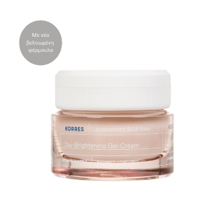 Korres Apothecary Wild Rose Day-Brightening Gel-Cream with Vitamin Super C for Normal-Combination Skin Κρέμα Ημέρας για Ομοιόμορφο Τόνο & Λεπτές Γραμμές με Άγριο Τριαντάφυλλο & Βιταμίνη C για Ξηρές Επιδερμίδες 40ml