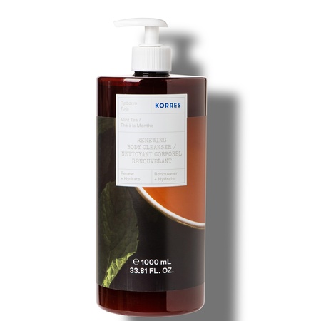 Korres Body Cleanser Mint Tea Αφρόλουτρο με Άρωμα Πράσινο Τσάι 1 Λίτρο