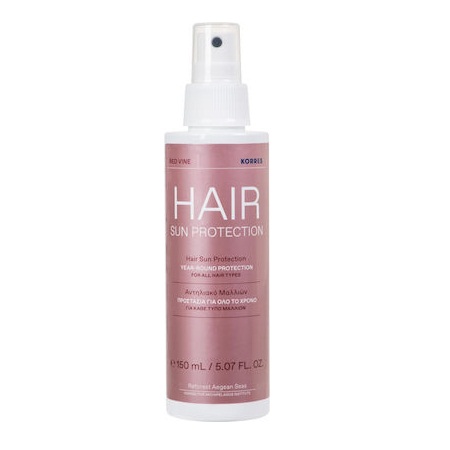 Korres Red Vine Hair Sun Protection Κόκκινο Αμπέλι Αντηλιακό Μαλλιών  με Aloe & Βιταμίνη Β5 150ml
