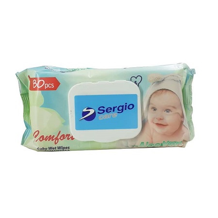 Sergio Care Aloe Vere Μωρομάντηλα 80 μαντηλακια
