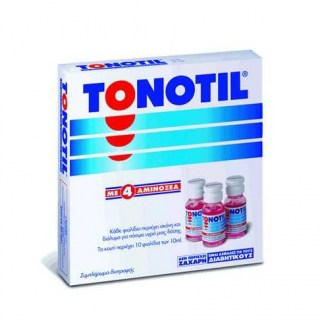 Tonotil 4 Αμινοξέα Πόσιμο Συμπλήρωμα Διατροφής για την Πνευματική & Σωματική Κόπωση 10 x 10ml