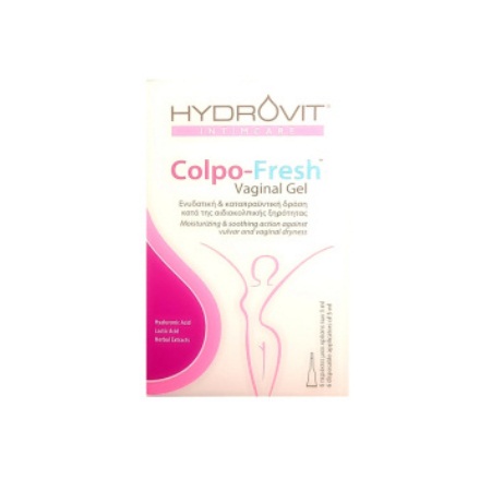 Hydrovit Intimcare Colpo-Fresh Vaginal Gel Γέλη που Βοηθά στην Πρόληψη και στη Θεραπεία της Ξηρότητας του Κόλπου και του Αιδοίου 6 Μονοδόσεις των 5ml