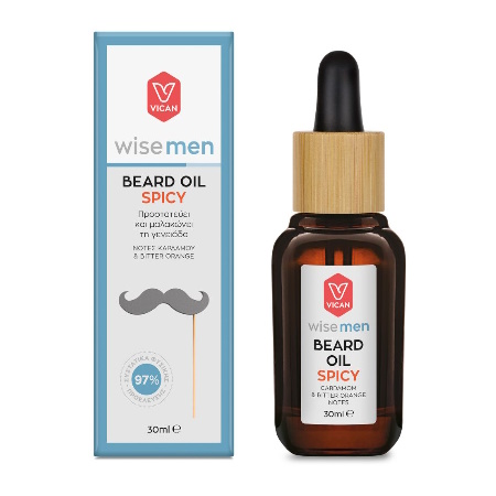 Vican Wise Men Beard Λάδι Spicy για τα γένια 30ml