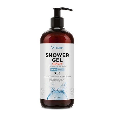 Vican Shower Gel Spicy 3 in 1 Ανδρικό Αφρόλουτρο 500ml