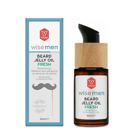 Vican Wise Men Jelly Fresh Λάδι Περιποίησης για Γένια 30ml