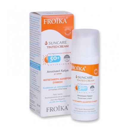 Froika Suncare Tinted Cream SPF50+ Αντιηλιακή Κρέμα με Χρώμα 50ml